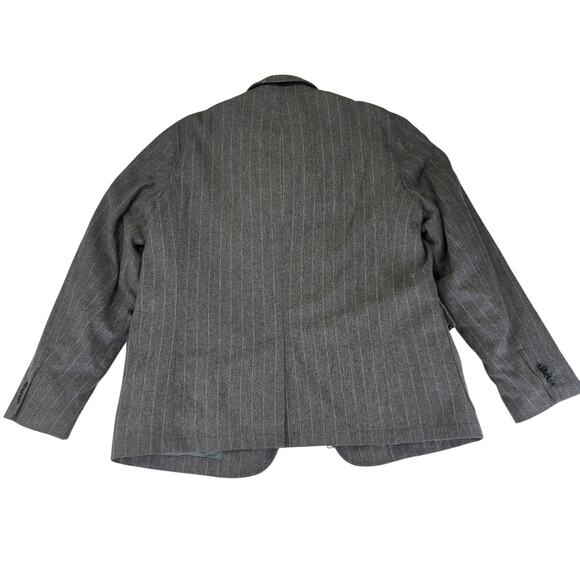 Banana Republic Sport Coat Removable Puffer‎ Blazer 3-in-1 Wool Gray Men's Large - Picture 2 of 12